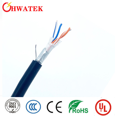 UL 20236 2C x 26AWG Zink- und Silberplattiert Kupferstrang  Isolierung TPU Jacke RG 179 Kabel