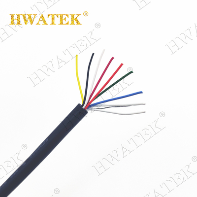 Elektrische flexible Borte schirmte Kabel UL2464 AWM 2464 62Cx24AWG+ADB ab